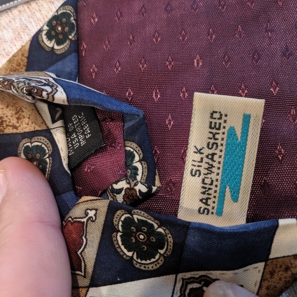 2 Robert Stock vintage 100% silk patterned ties - Picture 5 of 7